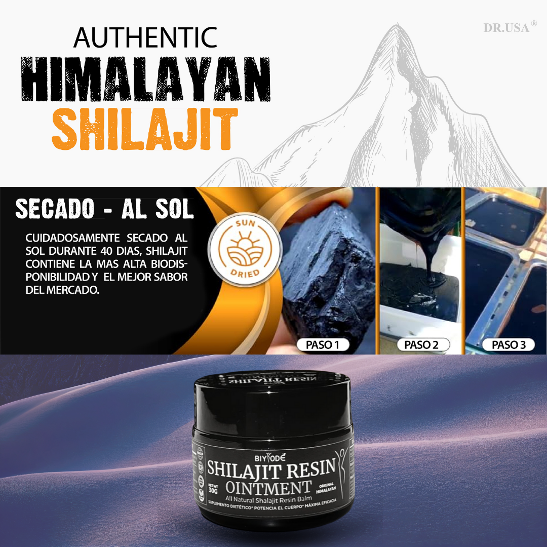 SHILAJIT ORIGINAL HIMALAYA - Descubre el Poder de la Naturaleza 🏔️