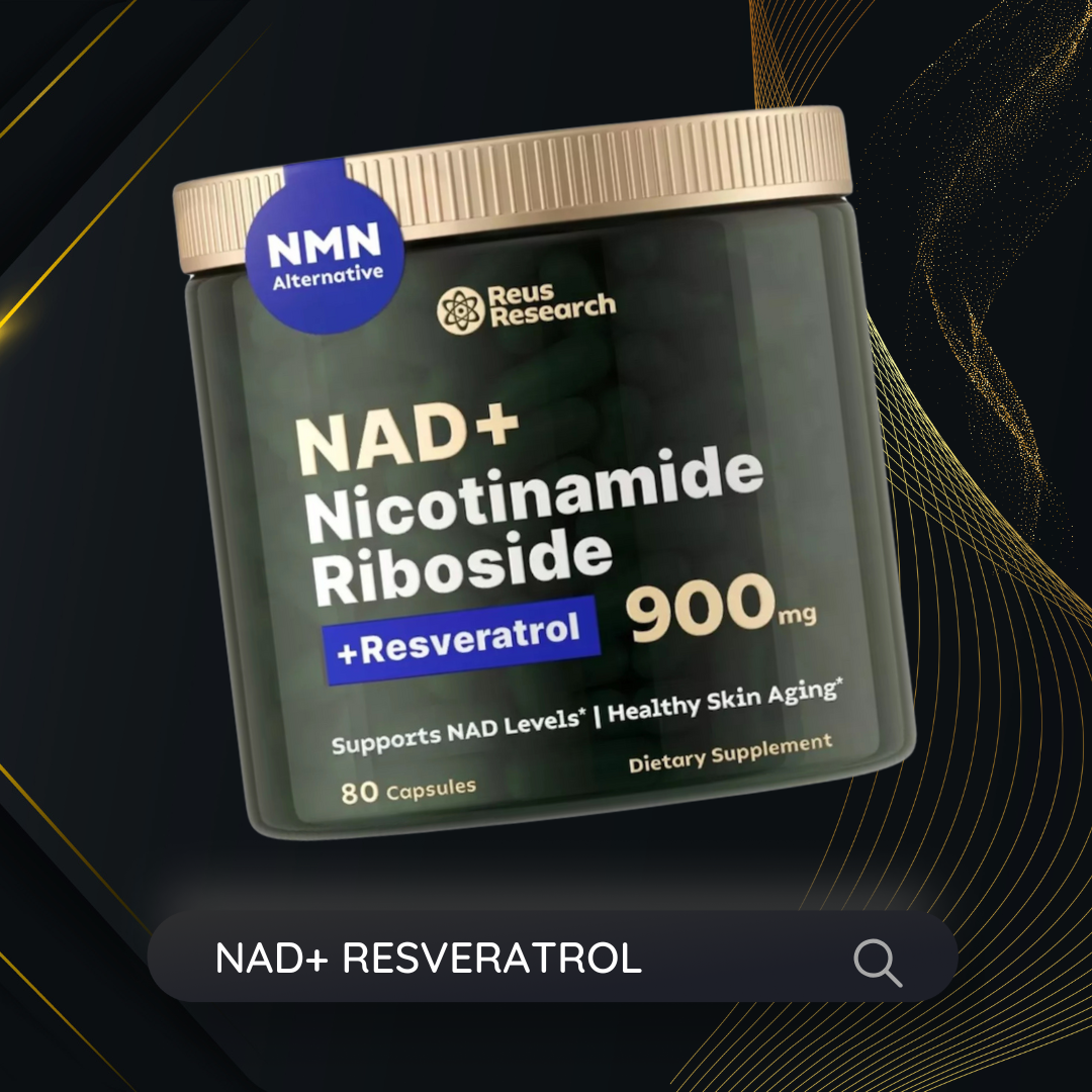 NAD+ Resveratrol - Suplemento rejuvenecimiento Celular