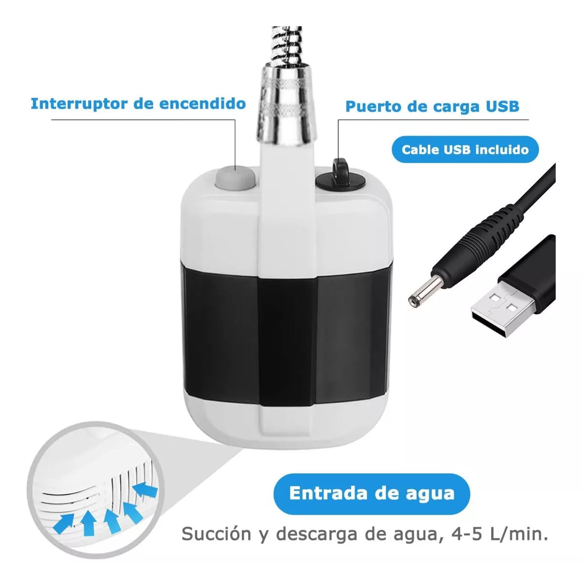 HydroGo® – Ducha motorizada para aventuras sin límites