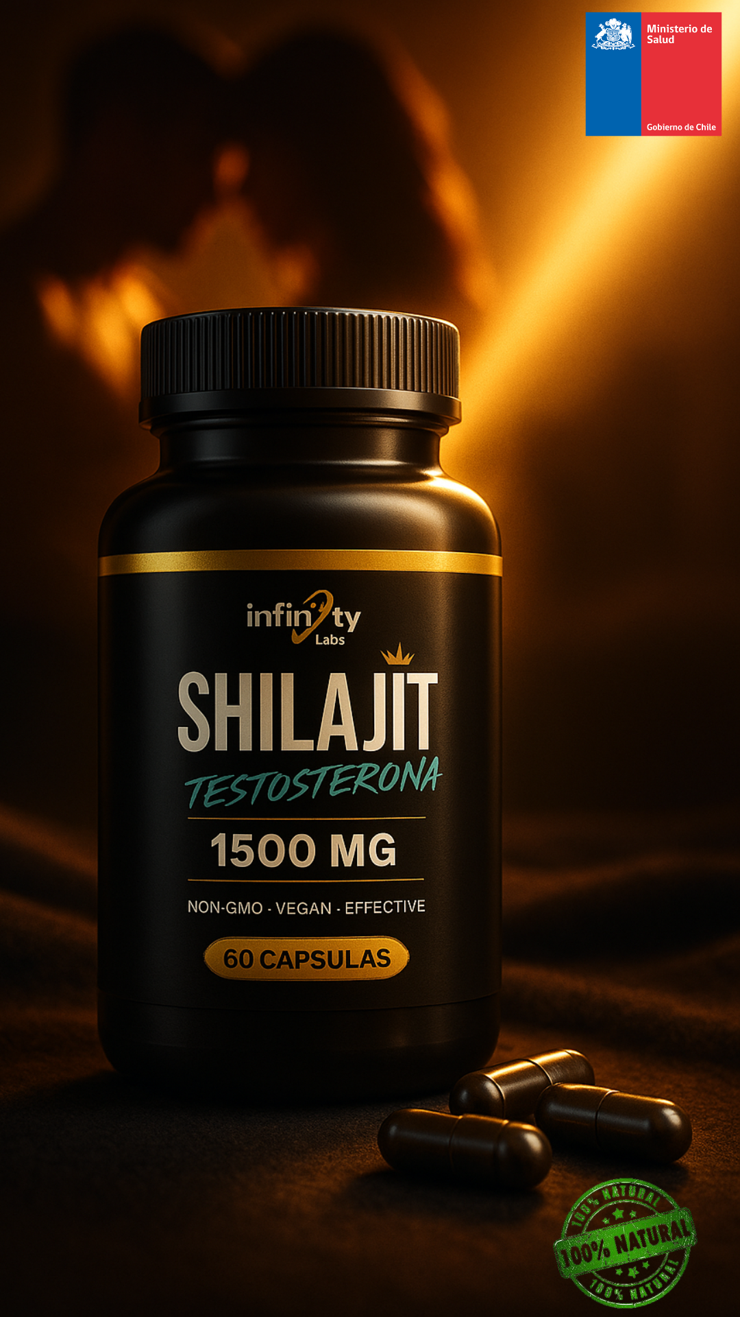 Booster T - Shilajit Himalaya™ en Cápsulas: Tu Potenciador Sexual Natural