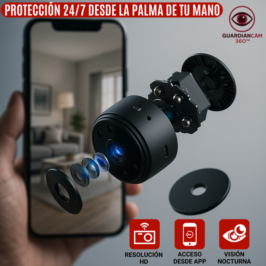 GuardianCam360™ - Tu Guardián Invisible, con Visión Total
